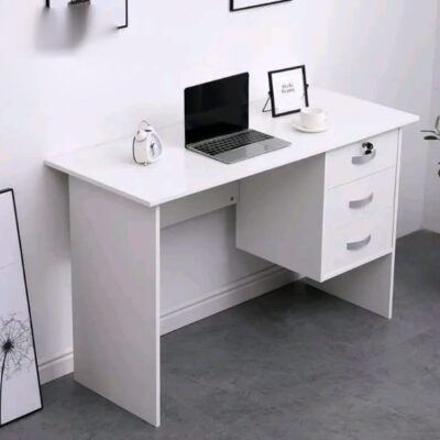 White Study Desk – Modern, Compact & Durable